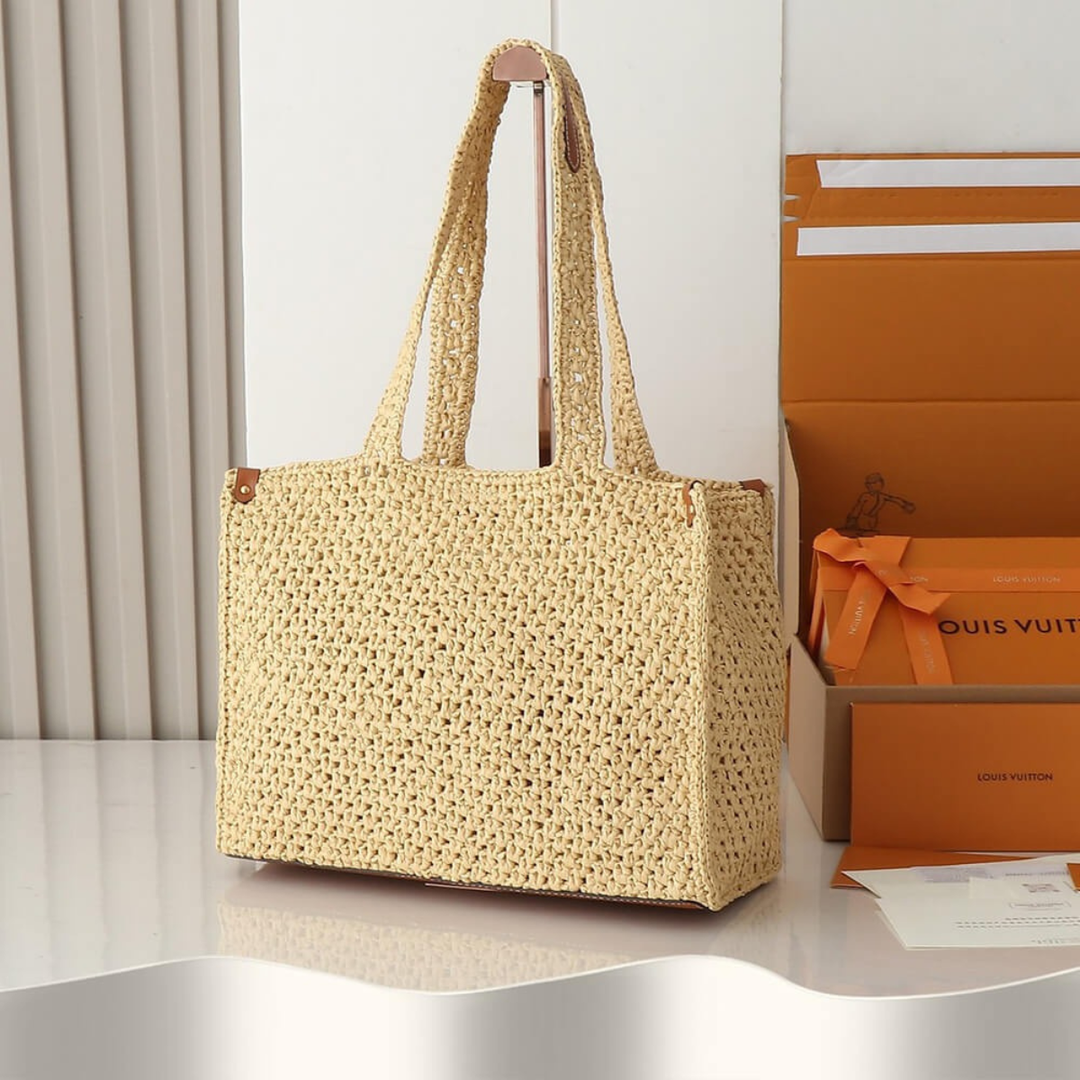 LOUIS VUITTON BY THE POOL RAFFIA ONTHEGO MM M24723