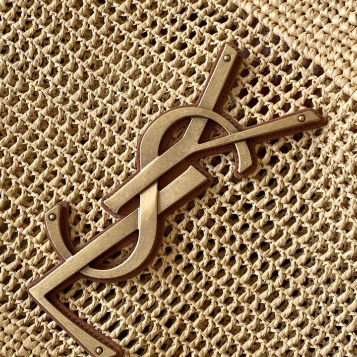 YVES SAINT LAURENT ICARE BAG IN RAFFIA