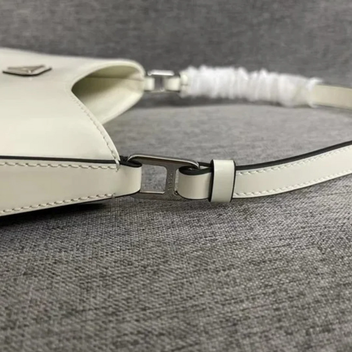 PRADA CLEO SHOULDER BAG IN BRUSHED LEATHER